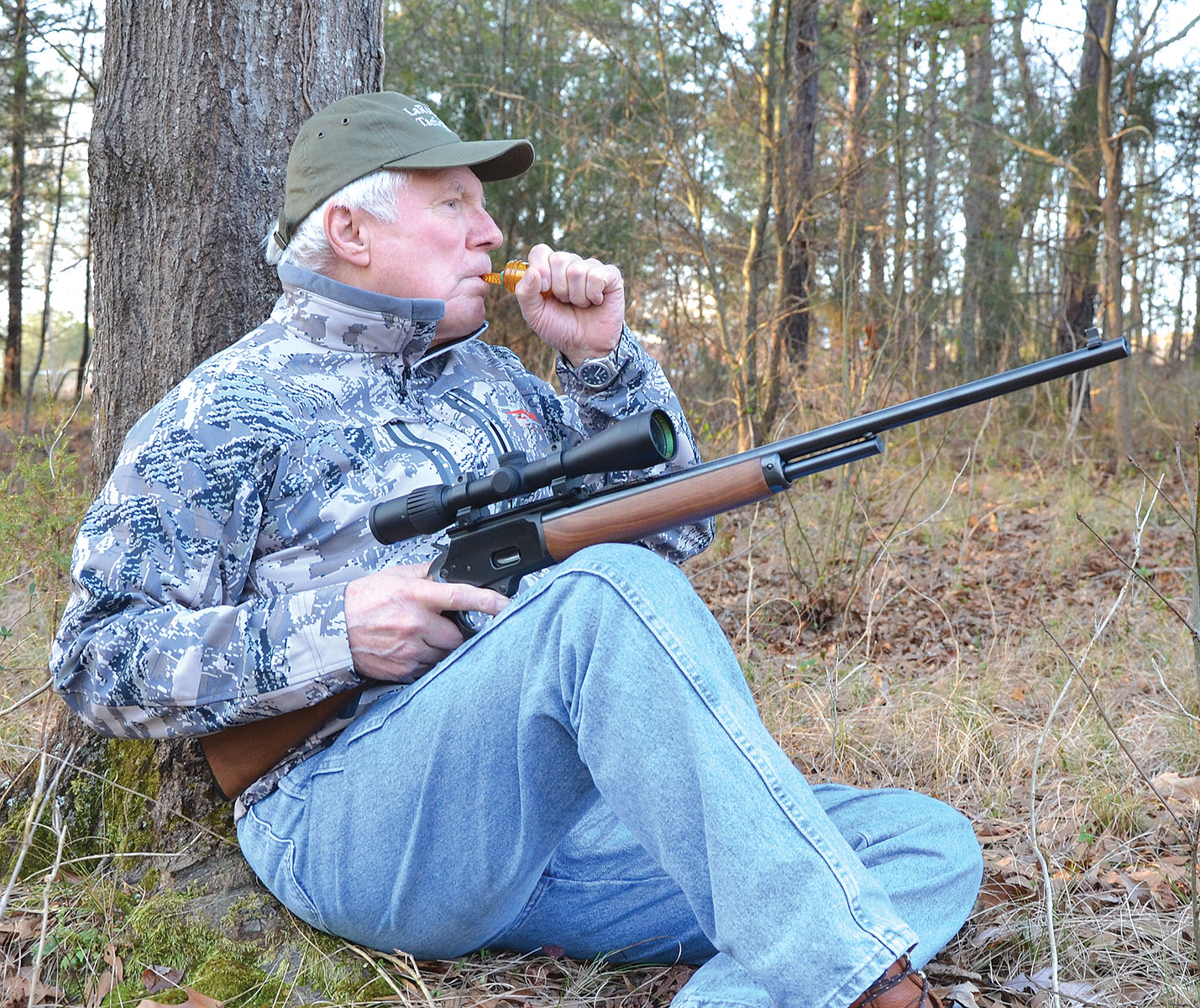 A Marlin 1894, with its quick repeating action, is nice to have when more than one varmint comes in close to the call.